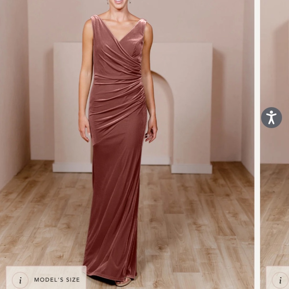Velvet Revelry Dress Dusty Rose